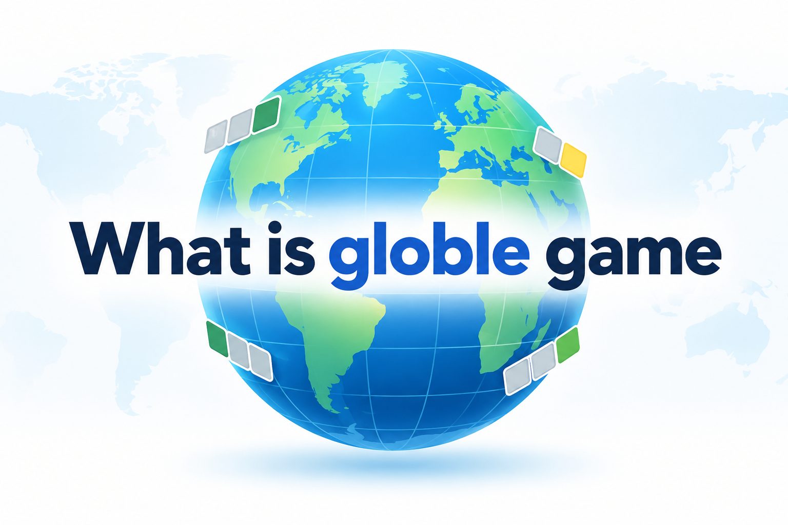 Colorful globe puzzle game showing countries and a world map